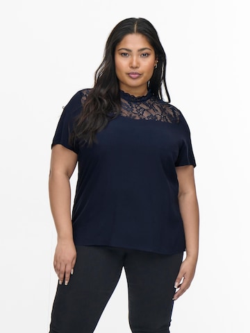 ONLY Carmakoma - Blusa 'First' en azul: frente