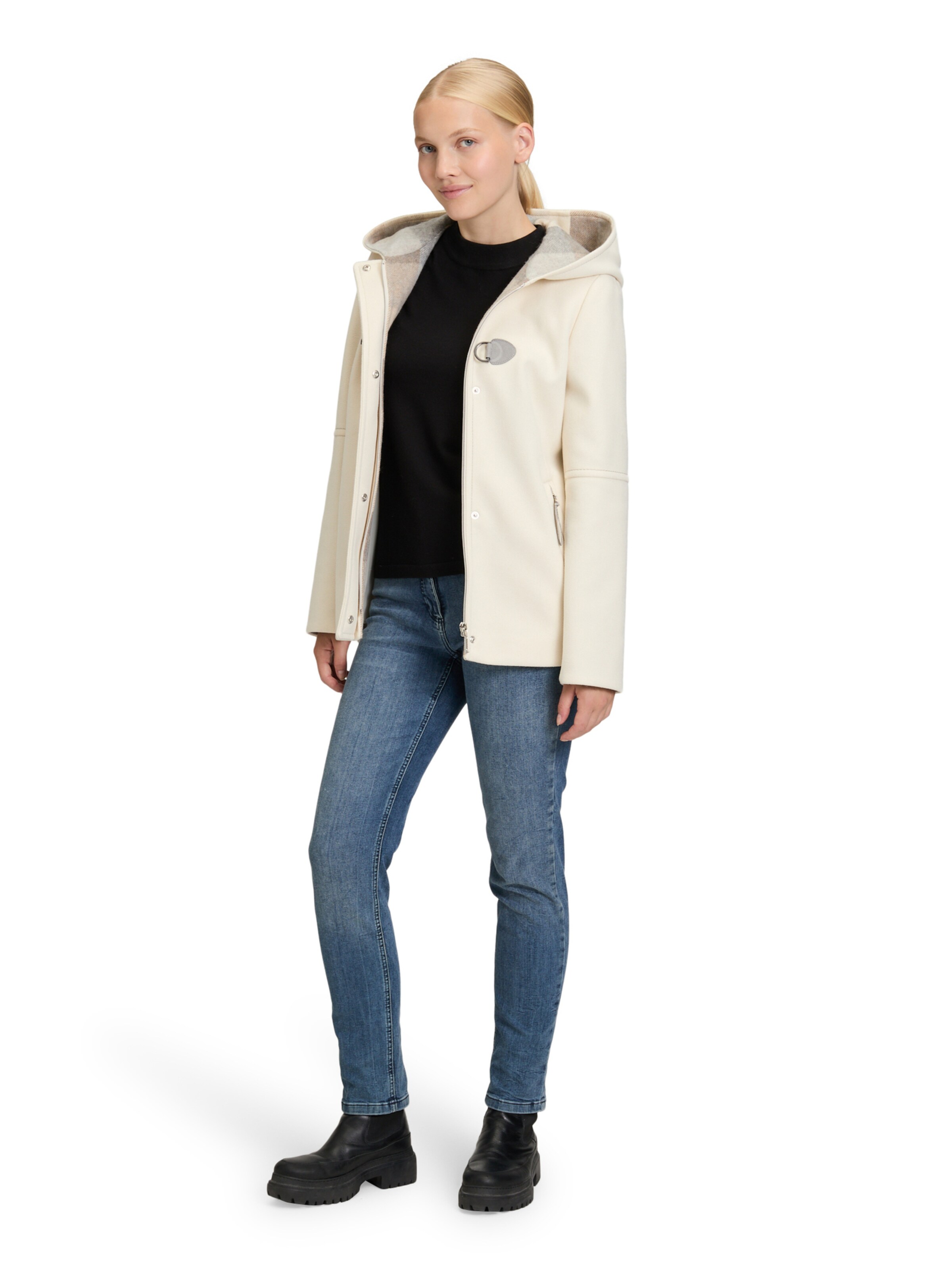 Amber & June Winter Jacket in Beige