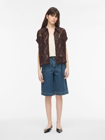 VILA ROUGE EDIT Blouse 'VIKYOTO' in Brown