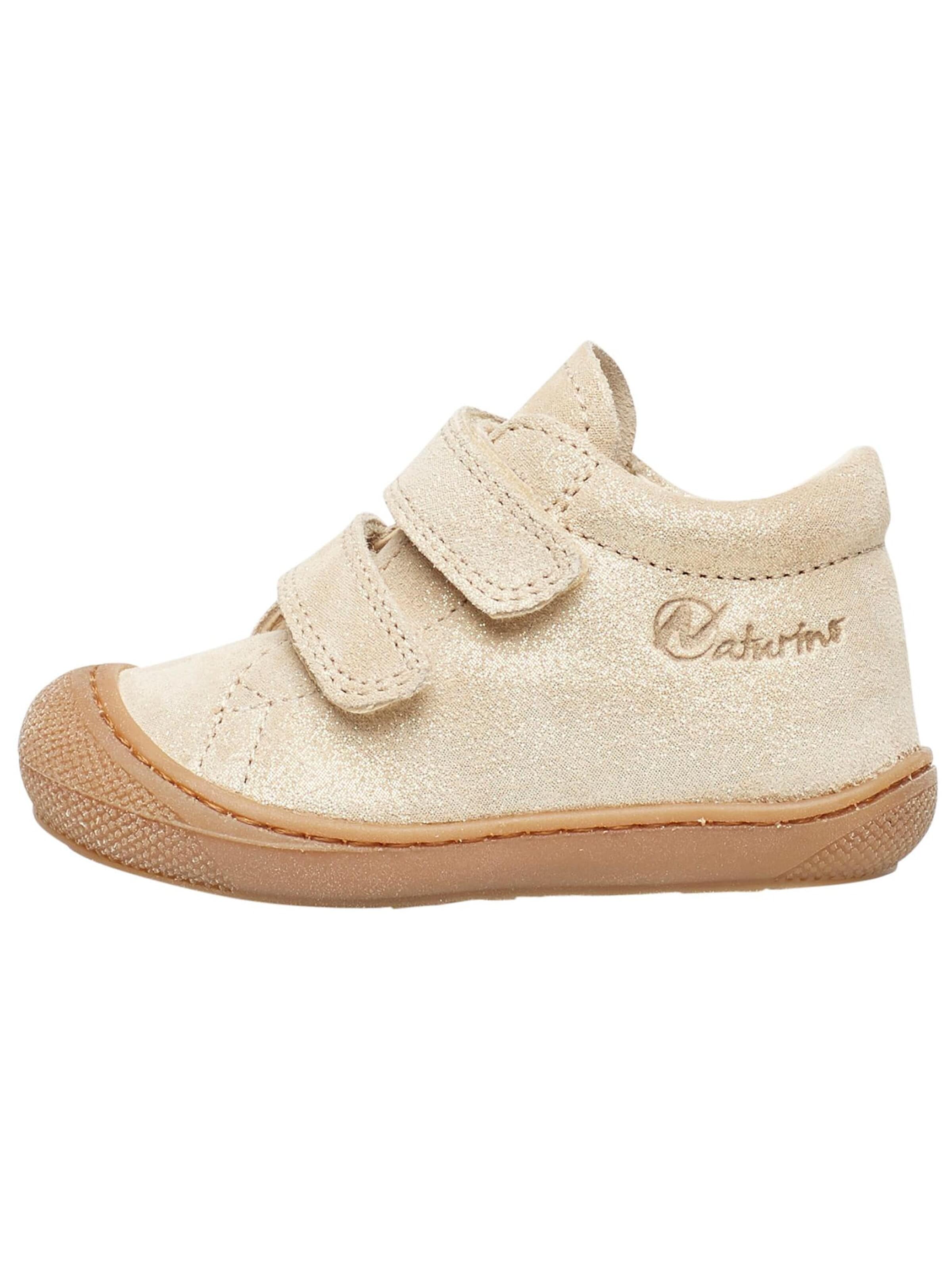 NATURINO Sneakers 'COCOON VL' in Goud: voorkant