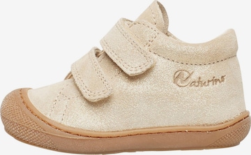 NATURINO Sneakers 'COCOON VL' in Goud: voorkant