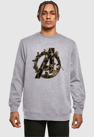 ABSOLUTE CULT Sweatshirt 'Avengers Infinity War' in Grau: Vorderseite