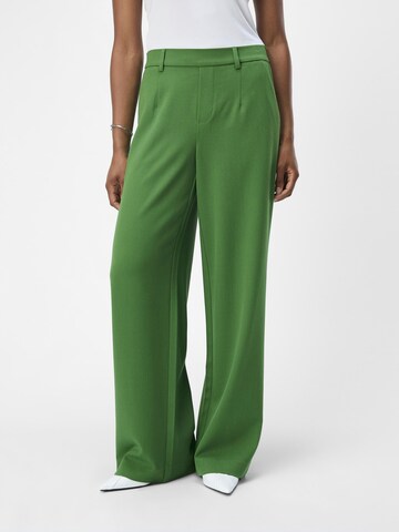 OBJECT Wide leg Broek 'LISA' in Groen: voorkant