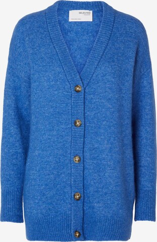 Cardigan 'MALINE' SELECTED FEMME en bleu : devant