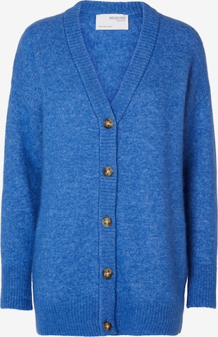 SELECTED FEMME Knit Cardigan 'MALINE' in Blue: front