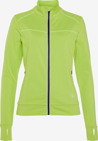 Veste de sport LASCANA ACTIVE en vert : devant