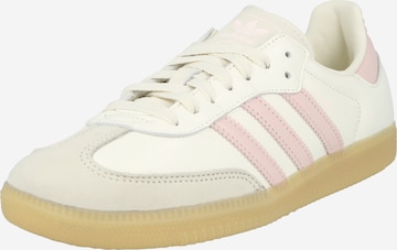 ADIDAS ORIGINALS Ниски маратонки 'SAMBA' в бяло: отпред