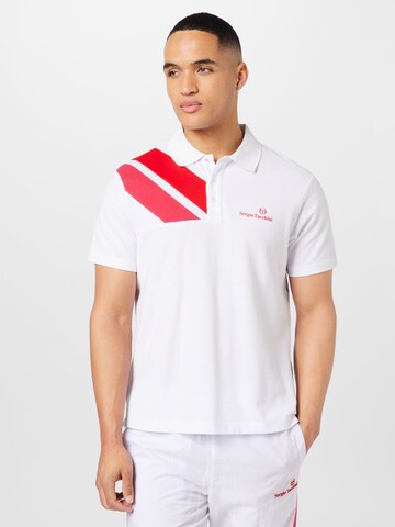 Sergio Tacchini Toiminnallinen paita 'ORTICA' värissä valkoinen: edessä