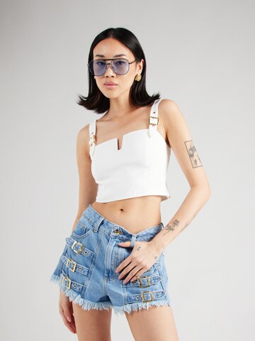 Hoermanseder x About You Top 'Bora' in White: front
