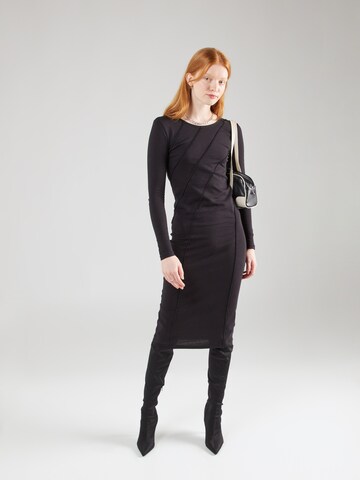 BRAVE SOUL - Vestido en negro: frente