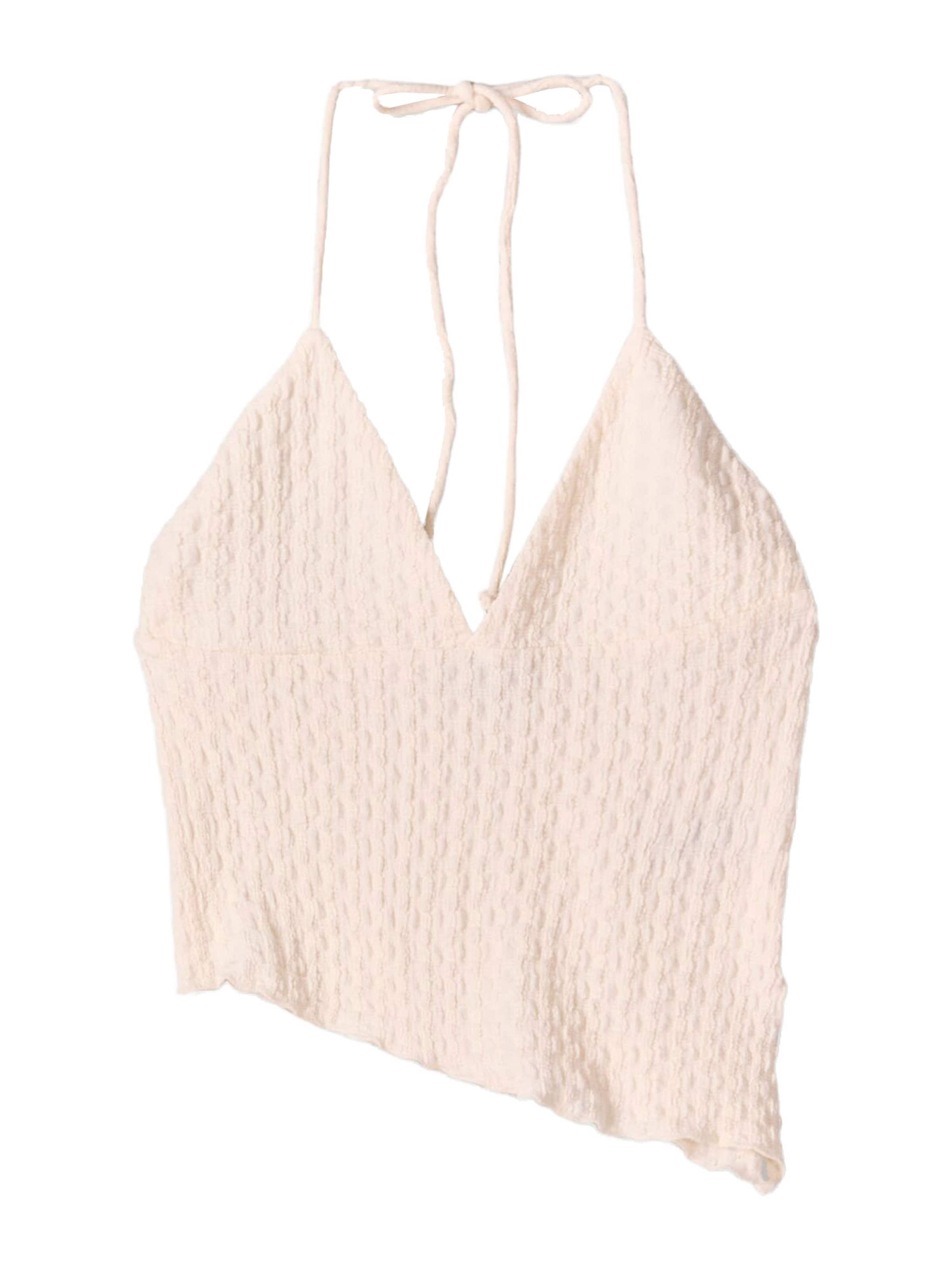 Bershka Top - Béžová: predná strana