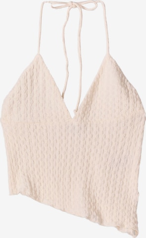 Haut Bershka en beige : devant