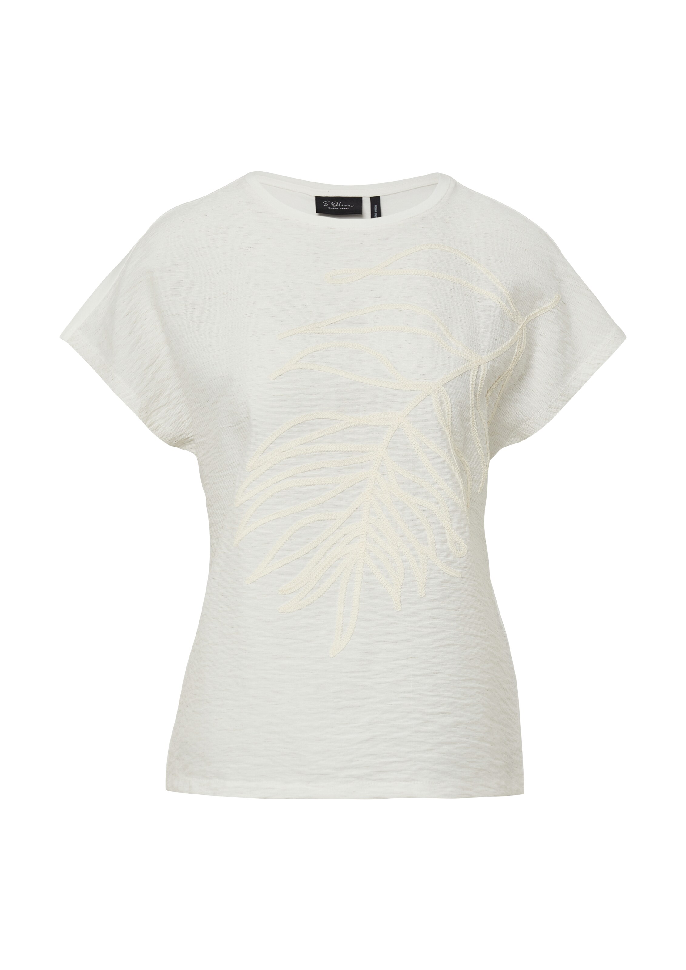 T-shirt s.Oliver BLACK LABEL en beige : devant