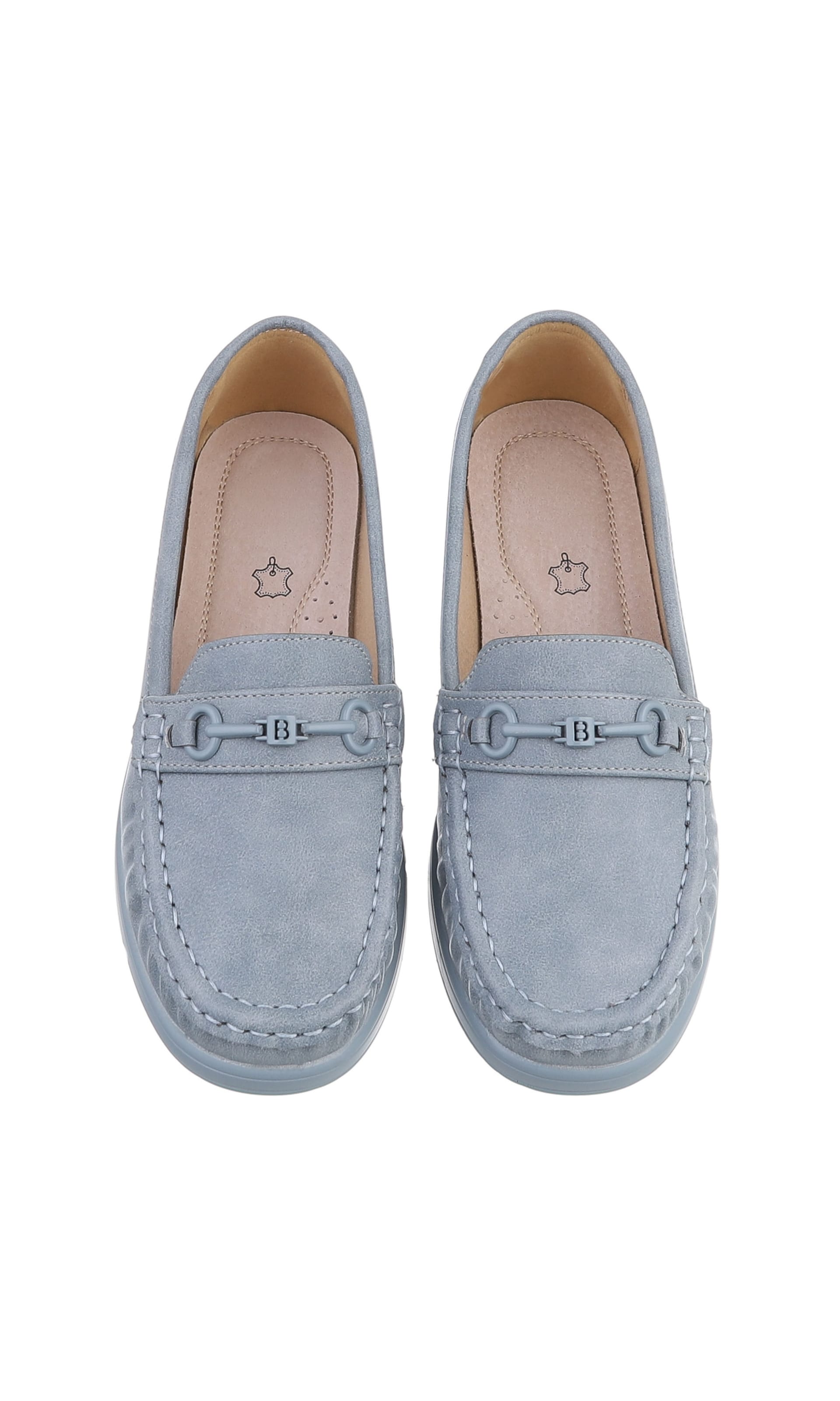 Ital-Design Moccasins in Blue