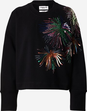 Essentiel Antwerp Sweatshirt i svart: framsida