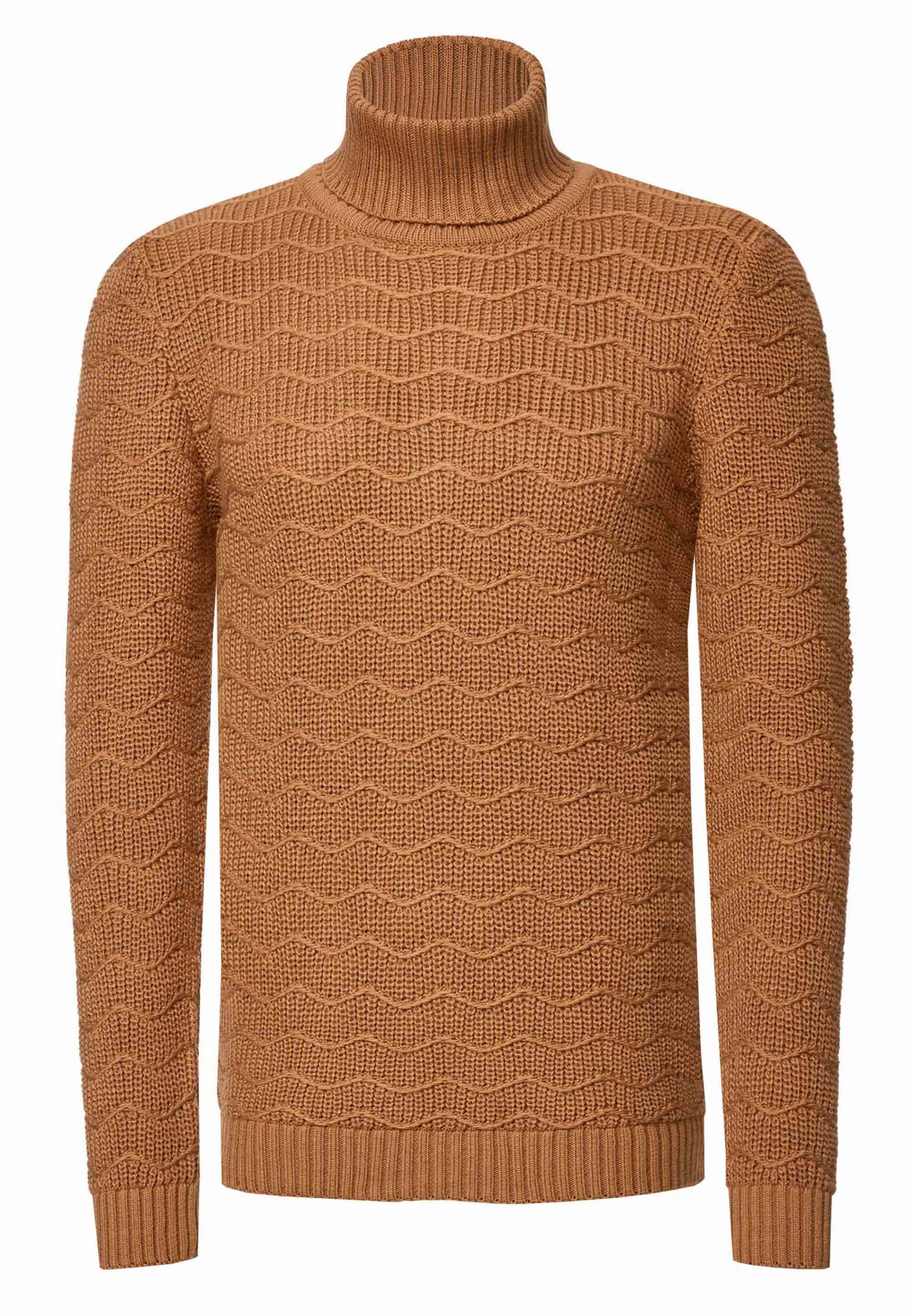 Rusty Neal Pullover in Braun: Vorderseite