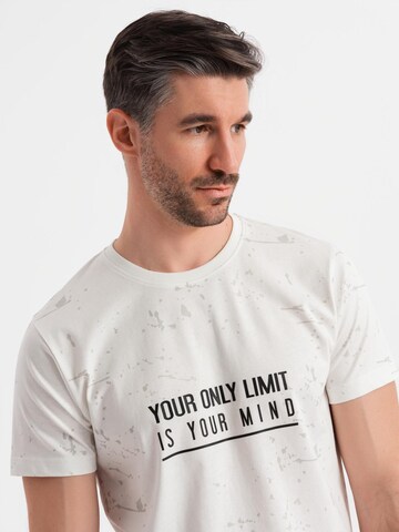 T-Shirt Ombre en blanc