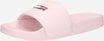 Tommy Jeans Mules in Pink: front