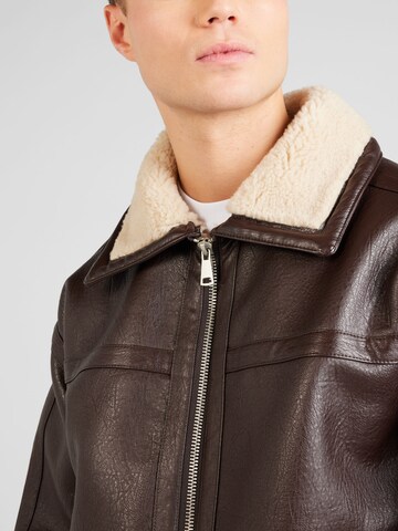 TOPMAN Between-Season Jacket in Brown