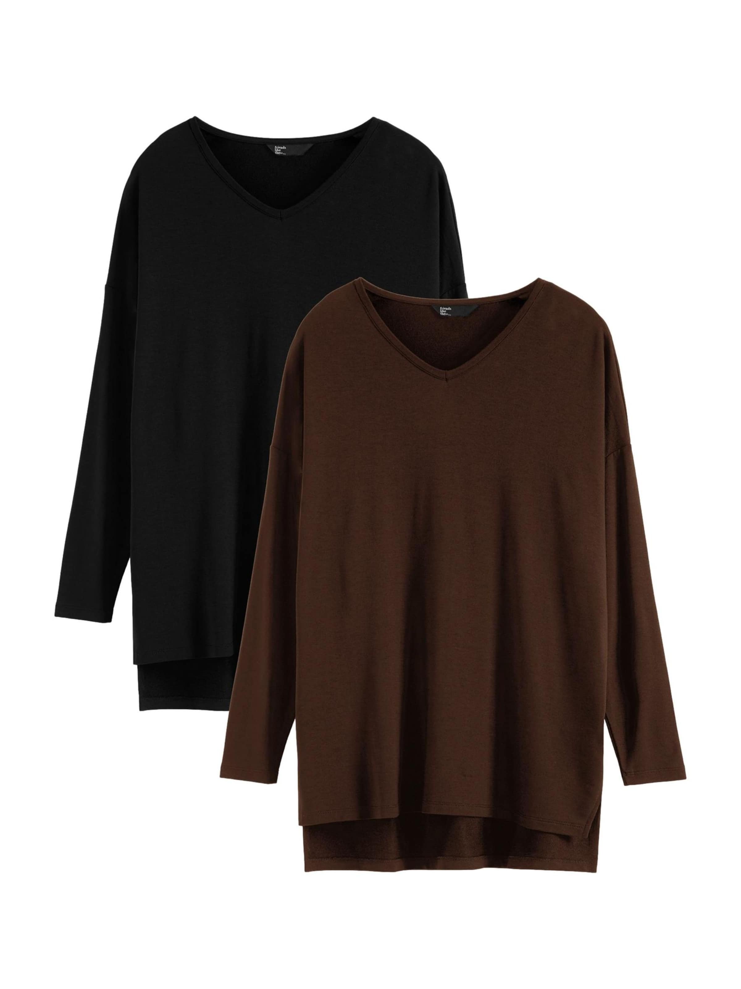 Friends Like These Туника в Коричневый: спереди