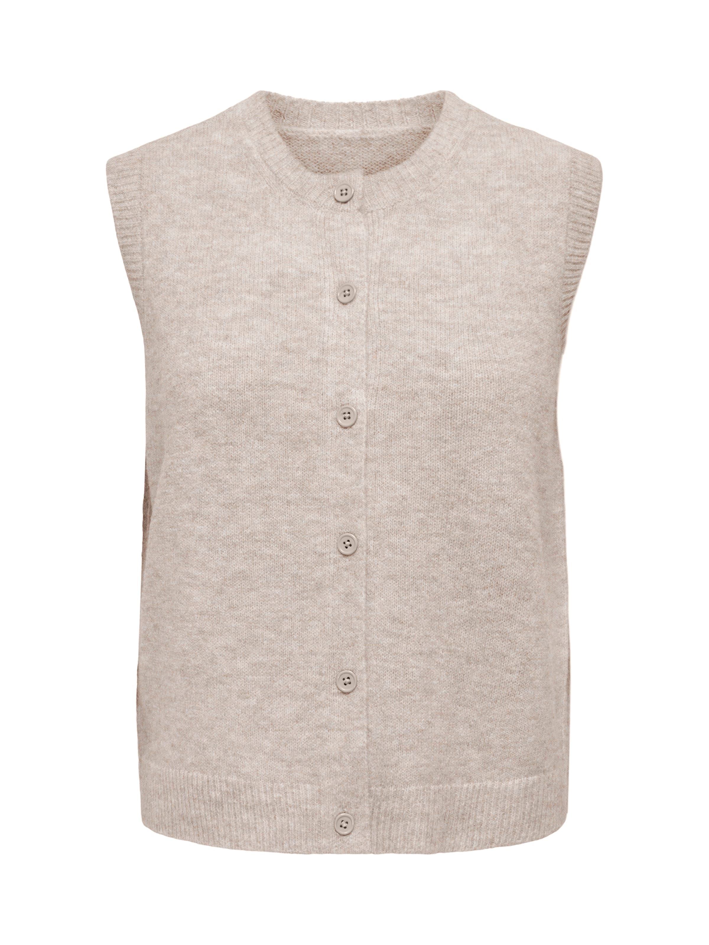 ONLY - Chaleco de punto 'ONLOLIVIA' en beige: frente