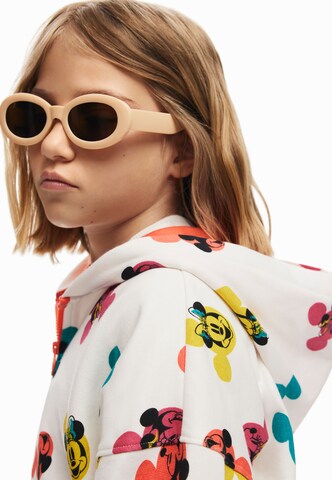 Desigual - Sudadera con cremallera 'Mickey Mouse' en blanco