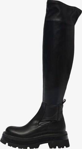 Pull&Bear Stiefel in Schwarz: predná strana