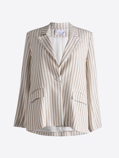 4TAILORS Blazer 'Ring' en 36 en beige / blanc, Vue avec produit