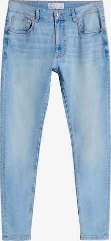 Bershka Skinny Jeans in Blue: front