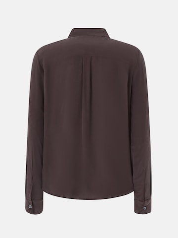PINKO Bluse 'PINKO CRACKERS CAMICIA CREPE DE CHINE CAMICIA'‌ in Braun