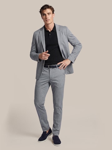 Suitable Slimfit Pantalon in Blauw: voorkant