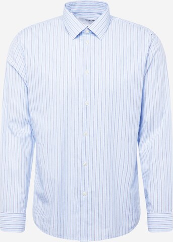 SELECTED HOMME Regular fit Button Up Shirt in Blue: front