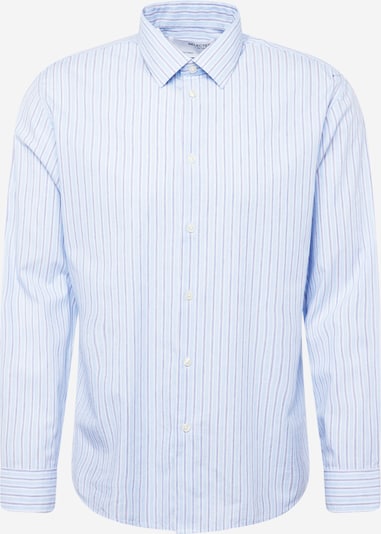 SELECTED HOMME Button Up Shirt in Navy / Light blue / Off white, Item view