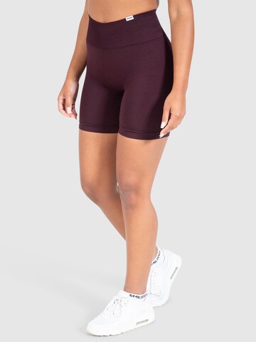 Smilodox Slim fit Sports trousers 'Amaze Scrunch' in Purple