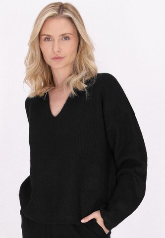 Pull-over Usha en noir : devant