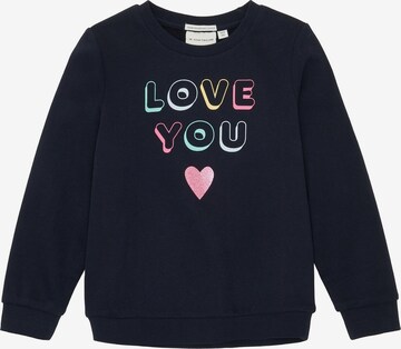 TOM TAILOR Sweatshirt in Blauw: voorkant