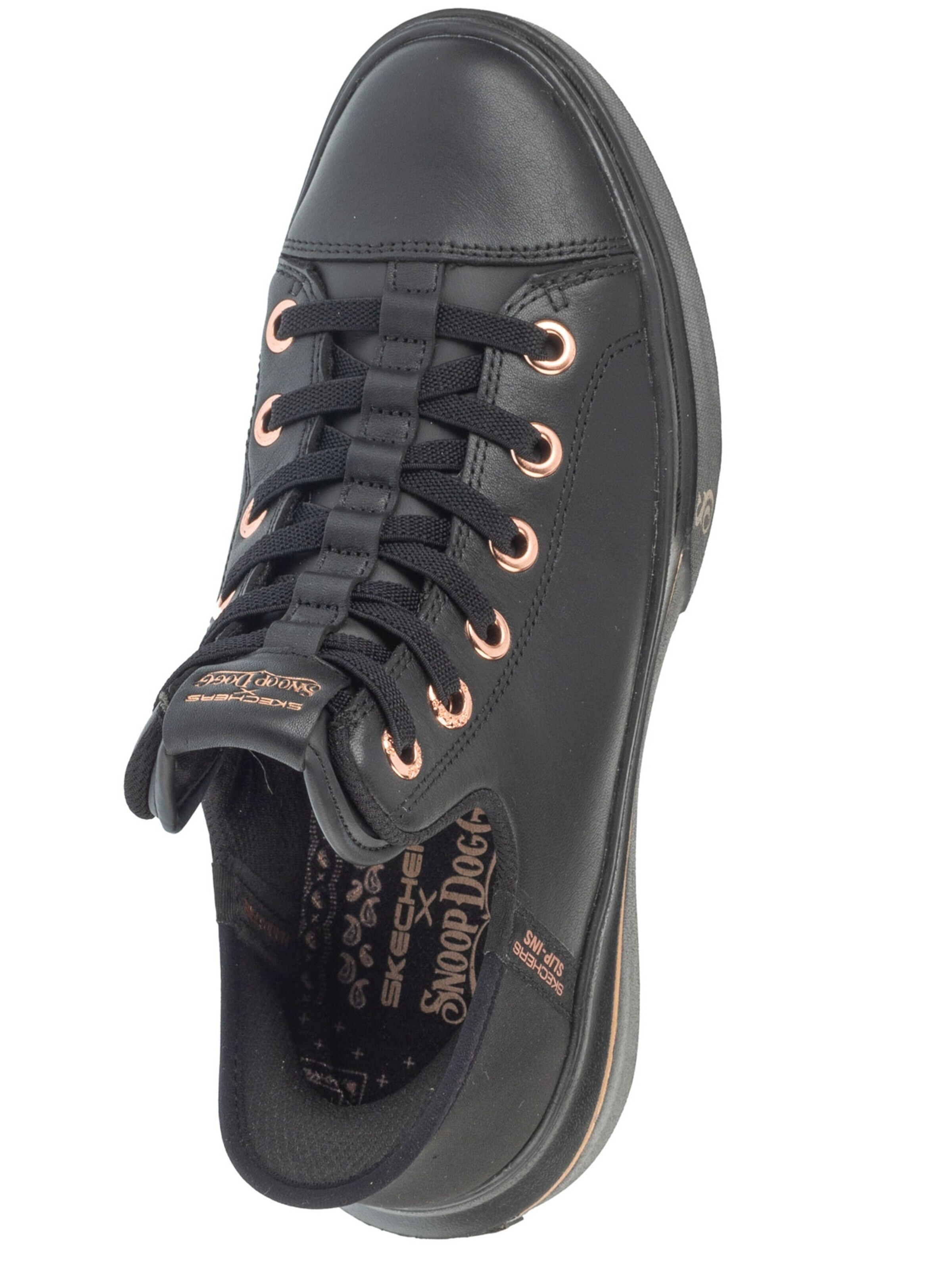 SKECHERS Slip-on 'Skechers Slip-Ins: Snoop One - OG Leather' in Zwart