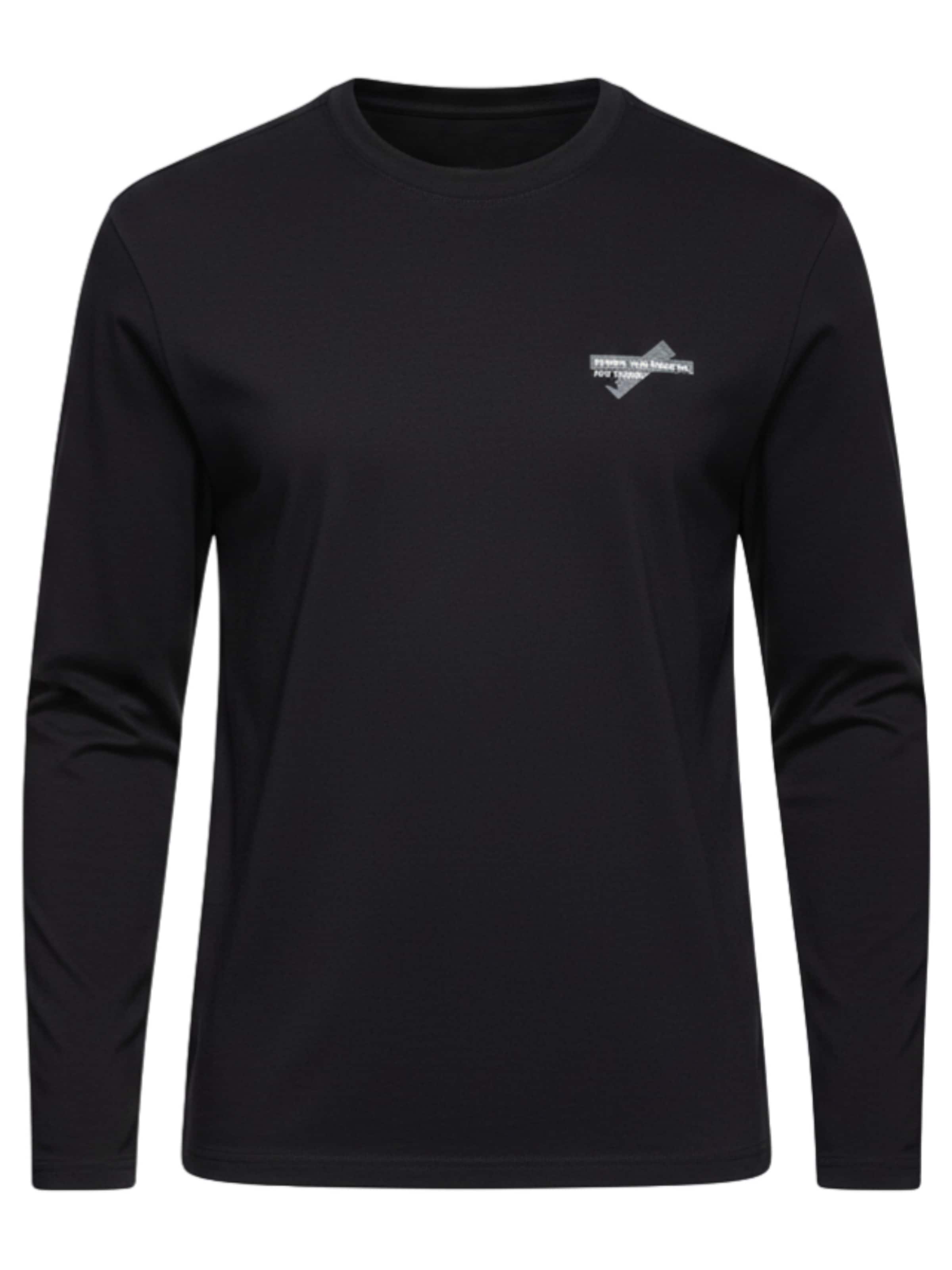 Ombre Shirt in Black: front