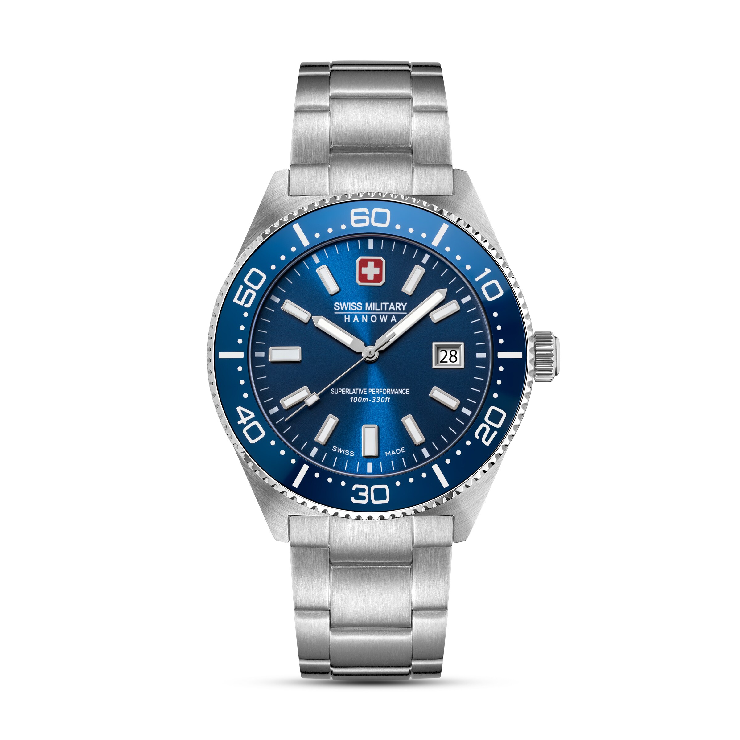 SWISS MILITARY HANOWA Analog watch in Blue: front