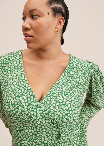 MANGO Bluzka 'Carol' w kolorze zielony