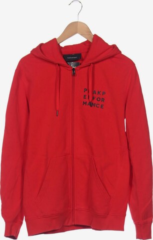 PEAK PERFORMANCE Sweatshirt & Zip-Up Hoodie in L in Red: front