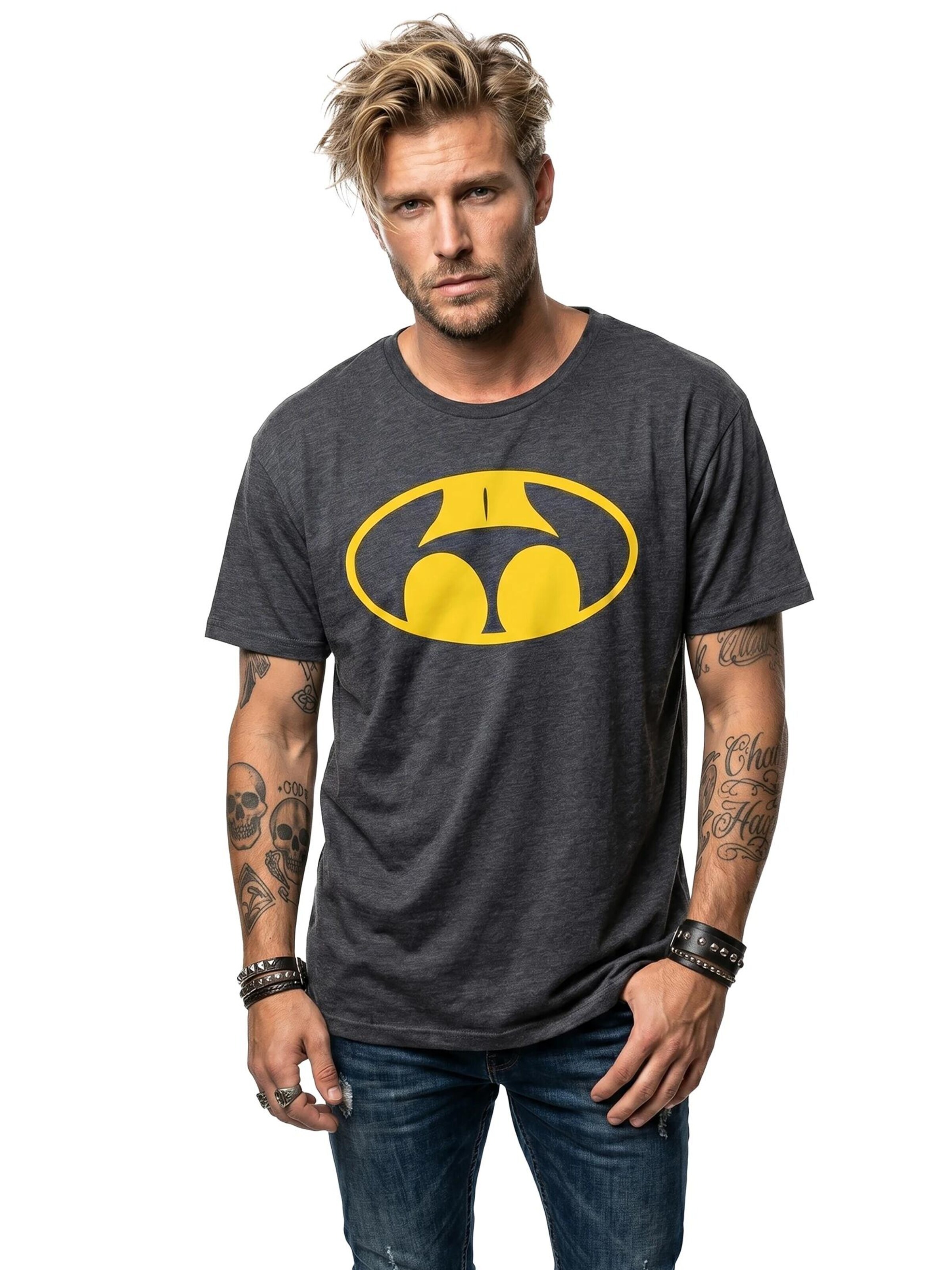 MAKAYA Shirt 'Buttman' in Grey