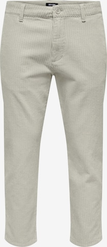 regular Pantaloni chino di Only & Sons in grigio: frontale