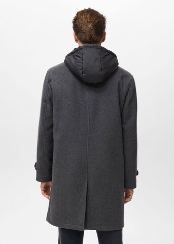 MANGO MAN Between-Seasons Coat 'Stan' in Grey