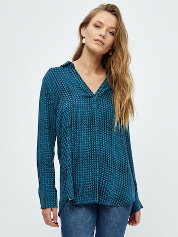 Peppercorn Blouse 'Palmer' in Blauw: voorkant