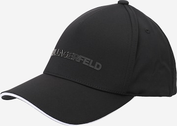 Casquette Karl Lagerfeld en noir : devant