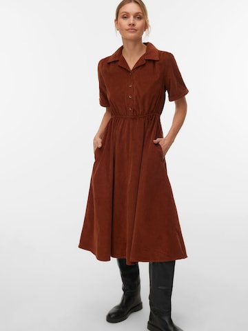 VERO MODA Jurk 'VMRay' in Bruin: voorkant