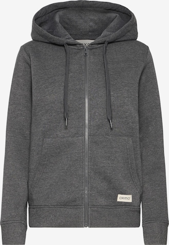 Oxmo - Sudadera con cremallera ' OXKAREN ' en gris: frente