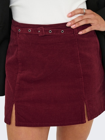 Jupe 'ONLNESSA' ONLY en rouge