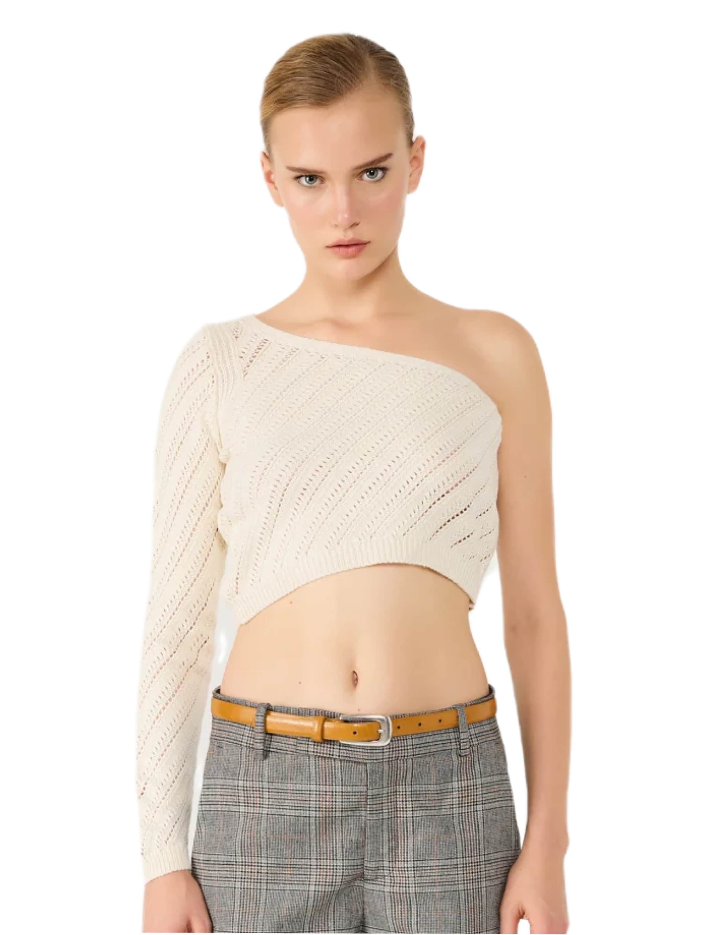 No Matter What Sweatshirt 'Kadin' in Beige: front